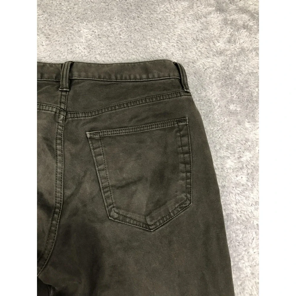 Banana Republic Jeans Men 30x30 (Tag 30x32) Traveler Slim Fit Olive Green